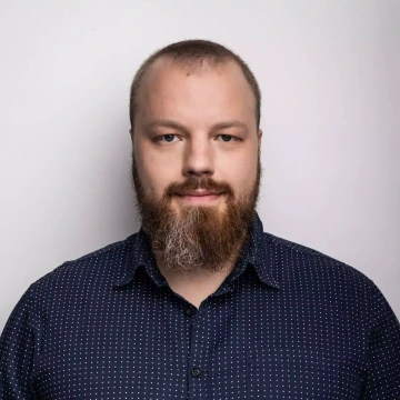 Portrait of product specialist Adam Novotný